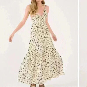 NWT Dress To Maxi Midi Star Tan Brown Dress Tamanhos Size P (US 4)